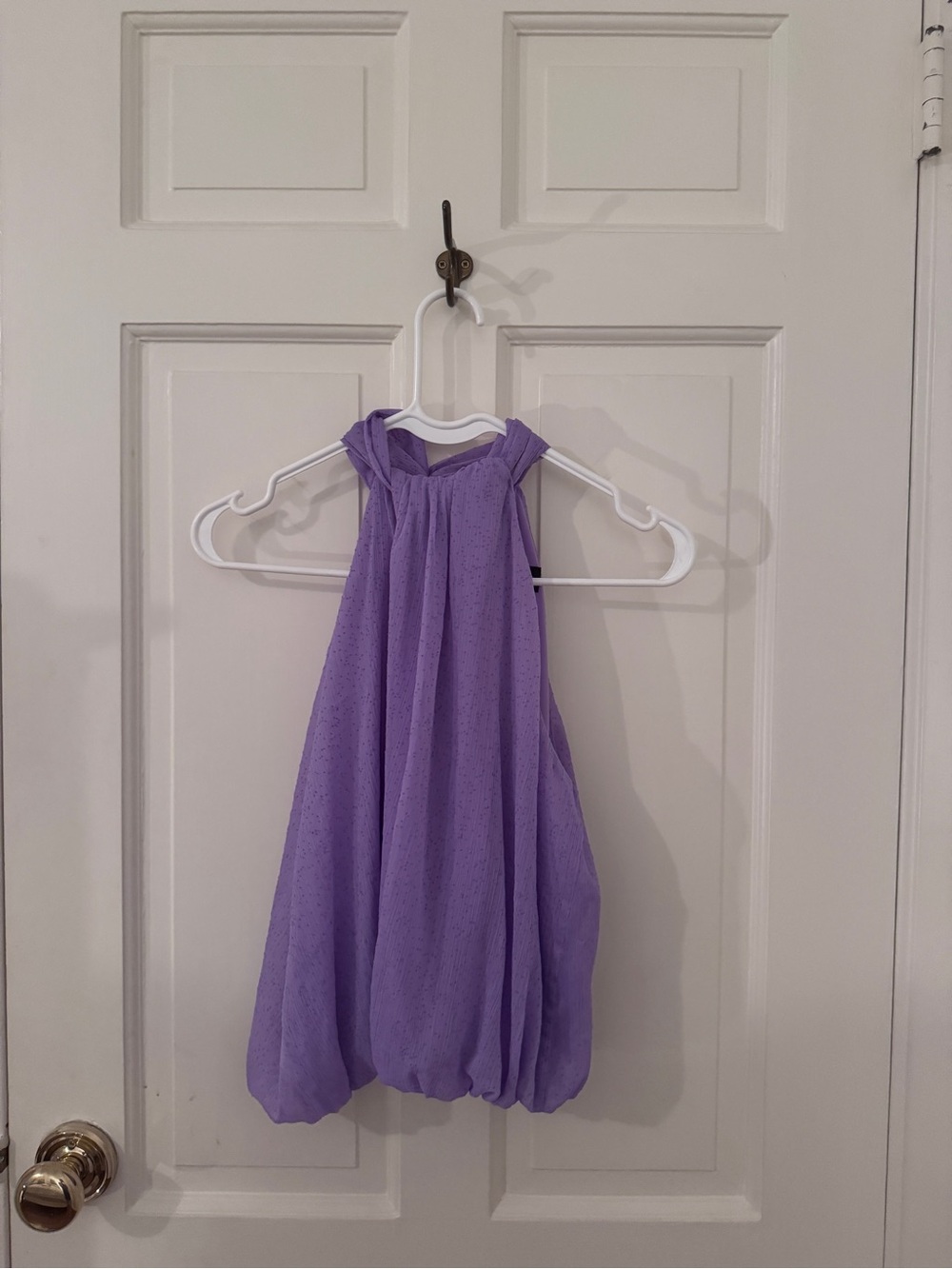 Zara Lilac Textured Halter Dress